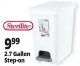 Ocean State Job Lot Sterilite 2.7 Gallon Step-on offer
