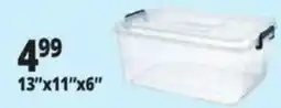 Ocean State Job Lot Clear plastic storage bin offer