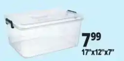 Ocean State Job Lot Clear plastic storage bin offer