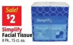 Ocean State Job Lot Simplify facial tissue offer