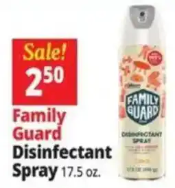 Ocean State Job Lot Family Guard Disinfectant Spray offer