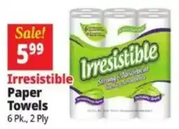 Ocean State Job Lot Irresistible paper towels offer
