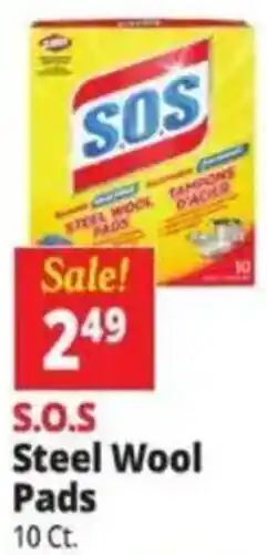 Ocean State Job Lot S.O.S Steel Wool Pads offer