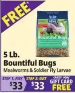 Ocean State Job Lot Bountiful Bugs Mealworms & Soldier Fly Larvae offer