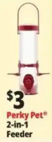 Ocean State Job Lot Perky Pet 2-in-1 Feeder offer