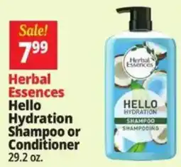 Ocean State Job Lot Herbal Essences Hello Hydration Shampoo or Conditioner offer