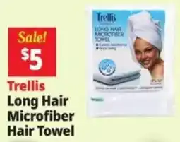 Ocean State Job Lot Trellis Long Hair Microfiber Hair Towel offer