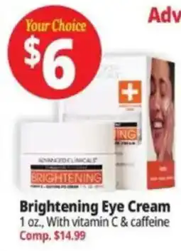 Ocean State Job Lot Advanced Clinicals Brightening Eye Cream offer