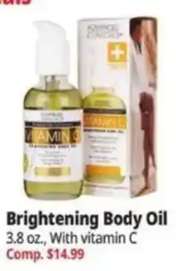 Ocean State Job Lot Advance Compound Brightening Body Oil offer