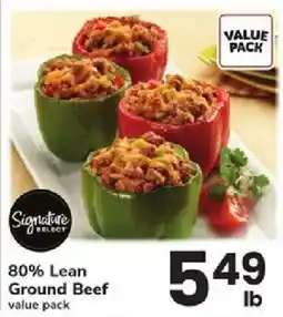 ACME Signature Select 80% Lean Ground Beef offer