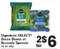 ACME Signature SELECT Green Beans or Brussels Sprouts offer