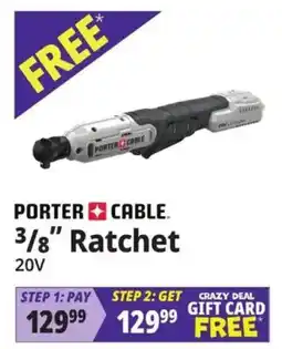 Ocean State Job Lot Porter cable 3/8" ratchet offer