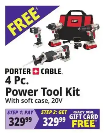 Porter Cable 4 Pc. Power Tool Kit