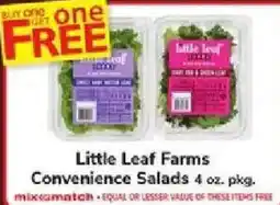 ACME Little Leaf Farms Convenience Salads offer