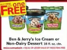 ACME Ben & Jerry's Ice Cream or Non-Dairy Dessert offer