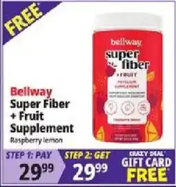 Ocean State Job Lot Bellway super fiber + fruit supplement offer