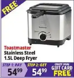 Ocean State Job Lot Toastmaster stainless steel 1.5l deep fryer offer