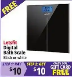 Ocean State Job Lot Letsfit Digital Bath Scale offer