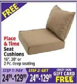 Ocean State Job Lot Place & Time Seat Cushions offer