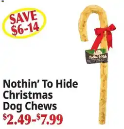 Ocean State Job Lot Nothin' To Hide Christmas Dog Chews offer