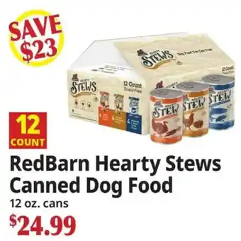 Ocean State Job Lot RedBarn Hearty Stews Canned Dog Food offer