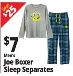 Ocean State Job Lot Men's Joe Boxer Sleep Separates offer