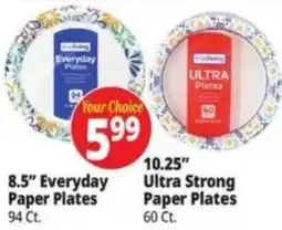 Ocean State Job Lot Your Choice Everyday or Ultra Strong Paper Plates offer