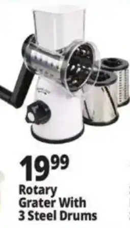 Ocean State Job Lot Rotary Grater With 3 Steel Drums offer