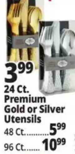 Ocean State Job Lot Premium Gold or Silver Utensils offer