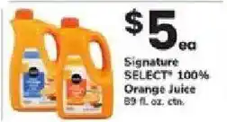 ACME Signature Select 100% Orange Juice offer