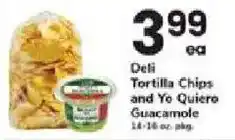 ACME Deli Tortilla Chips and Yo Quiero Guacamole offer