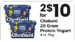 ACME Chobani 20 Gram Protein Yogurt offer
