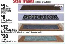 Ocean State Job Lot Mohawk absorbent stair treads offer