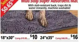 Ocean State Job Lot Mud Stop Super Absorbent Mat offer