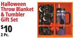 Ocean State Job Lot Halloween Throw Blanket & Tumbler Gift Set offer