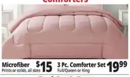 Ocean State Job Lot Microfiber Comforter Set offer