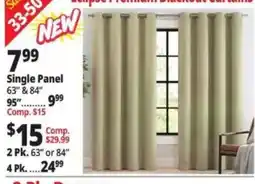 Ocean State Job Lot Lumisso Premium Blackout Curtains offer