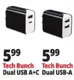 Ocean State Job Lot Tech Bunch Dual USB A+C offer