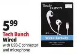 Ocean State Job Lot Tech Bunch Wired Earbuds offer