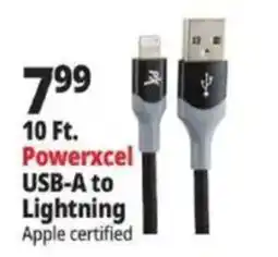 Ocean State Job Lot Powerexcel USB-A to Lightning offer