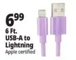 Ocean State Job Lot Apple certified usb-a to lightning cable offer