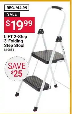 Ace Hardware LIFT 2-Step 3' Folding Step Stool offer