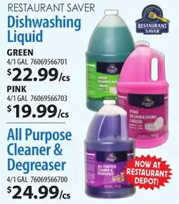 Restaurant Depot RESTAURANT SAVER Dishwashing Liquid, All Purpose Cleaner & Degreaser offer