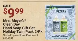 Ace Hardware Mrs. Meyer's Clean Day Hand Soap Gift Set Holiday Twin Pack 2/Pk offer