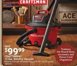 Ace Hardware CRAFTSMAN 12 Gal. Wet/Dry Vacuum offer