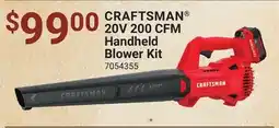 Ace Hardware CRAFTSMAN 20V 200 CFM Handheld Blower Kit offer