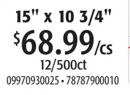 Restaurant Depot 15 x 10 3/4 offer