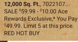 Ace Hardware 12,000 Sq. Ft Scotts Turf Builder Winterguard Fall Lawn Food offer