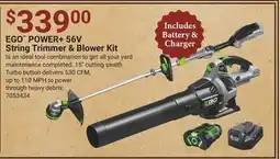 Ace Hardware EGO POWER+ 56V String Trimmer & Blower Kit offer