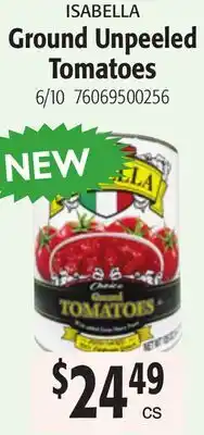 Restaurant Depot ISABELLA Ground Unpeeled Tomatoes offer